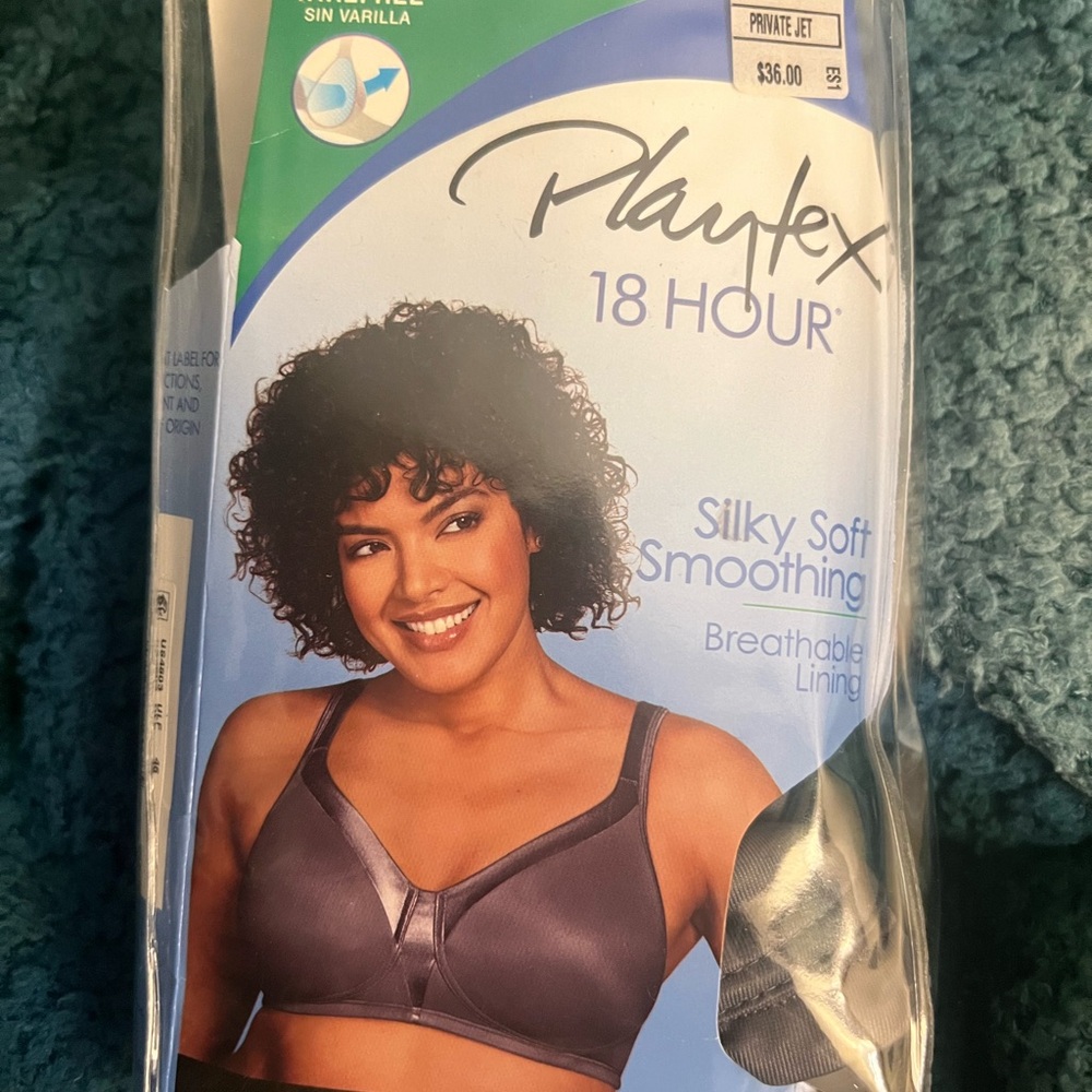 Playtex Womens 18 Hour Wireless Bra Silky Smoothing Bra Full-Coverage TShirt Bra - Picture 5 of 5